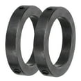 thumbnail image 1 of Unique Bargains Shaft Collar, 2.2 Inch Bore Carbon Steel Set Screw Style Clamping Collars Black 2 Pcs, 1 of 4