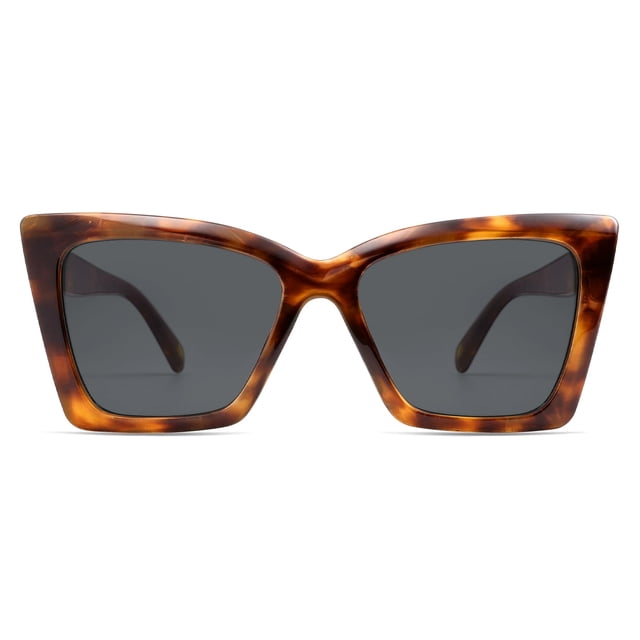 Lentes de Sol SOJOS Tendencia Oversized de Ojo de Gato SJ2347 para Mujer