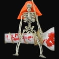 thumbnail image 4 of Inteprter Colgante de esqueleto de Halloween, ventana interesante, puerta de pared, Calavera, decoración colgante, accesorios, suministros para fiestas, Kits de decoración para fiestas Inteprter HA068762-00, 4 of 6