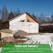 Farm Plastic Supply - White Plastic Sheeting - 10 mil - (20' x 100') - Thick Plastic Sheeting, Heavy Duty Polyethylene Film, Drop Cloth Vapor Barrier Covering for Crawl Space…