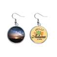 thumbnail image 1 of Nebulosas Galaxy oscuro cielo de la noche Pendiente del lóbulo de la joyería del pendiente de la hoja del otoño Unbranded M, 1 of 3