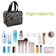 thumbnail image 3 of Bolsa de maquillaje portátil para mujer, bolsa de almacenamiento de cosméticos de gran capacidad con entramado de mil pájaros, 3 of 5