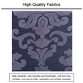 thumbnail image 3 of Rectangle Knitting Ottoman Slipcovers Stretch Ottoman Cover Footstool Pouf Cover-Coffee color-1 Piece, 3 of 7