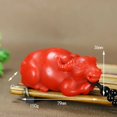 thumbnail image 3 of Zodiac Ox Figurine Lucky Amulet Unisex Handheld Pendant Chinese New Year Gift Home Decor Ornament for Good Fortune, 3 of 8