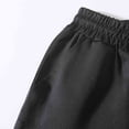 thumbnail image 6 of USNSM Cargo Shorts for Men Drawstring Elastic Waist Shorts with Multi Pockets Solid Color Casual Workout Sport Pants Black S, 6 of 9