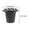 thumbnail image 2 of GOOHOCHY 2Ud Soporte Para Flores De Cementerio Negro Con Base De Loto Y 16 Agujeros Para Jarrón, 2 of 8