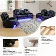 thumbnail image 5 of AYCP Multifunction Power Recliner Couch Set with LED Light, Storage Console, Cup Holders, USB Charging Port, 5 of 8