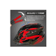 thumbnail image 3 of Casco De Bicicleta kit lentes Talla M Color  Negro Con Rojo, 3 of 4