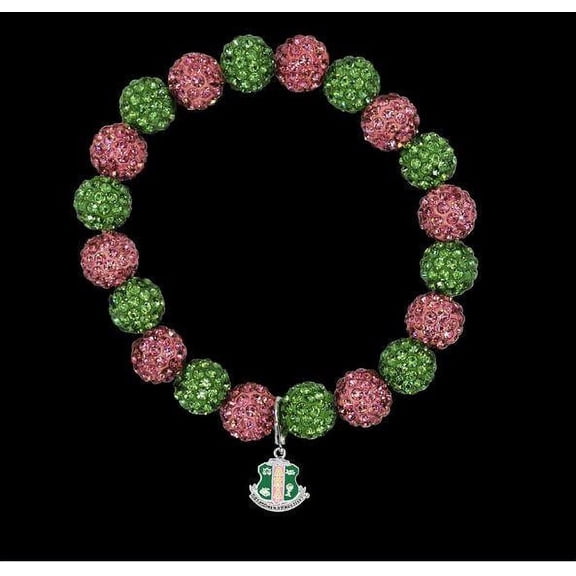 AKA Stone Bead Bracelet w/ Shield