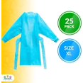 thumbnail image 2 of Waterproof, 2 Mil Polyethylene, Elastic Wrists Isolation Gowns, 25 Pack (X-Large), 2 of 7
