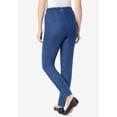 thumbnail image 2 of Woman Within Plus Size Petite Fineline Stretch Denim Skinny Pull-On Jeans, 2 of 4