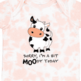 thumbnail image 4 of Inktastic Sorry, I'm a Bit Moody Today Cute Cow Pun Boys or Girls Baby Bodysuit, 4 of 5