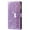 Purple, variant on Dteck Samsung Galaxy A14 5G Case Wallet,Bling Glitter Folio Flip PU Leather Zipper Pocket Magnetic Clasp Folding Stand Full Body Sparkle Purse Phone Case with 9 Card Holder&Strap,Rose