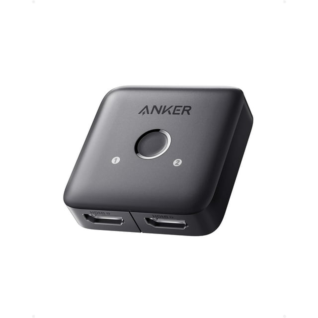 SHIQI-HDMI Switch, 4K@60Hz Bi-Directional HDMI Switcher, 2 in 1 Out with Smooth Finish, Supports HDR, 3D, Dolby, Compatible with Laptops, PC, Xbox Series, PS5 / PS4, Projector, and More