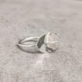 thumbnail image 2 of Natural Rose Quartz Ring, Rough Quartz Gemstone Ring, Birthstone, Crescent Moon, 925 Sterling Silver, Womens Ring, Christmas, Thanksgiving, Handmade, Statement Jewelry, Rough Gemstone Jewelry, 2 of 6