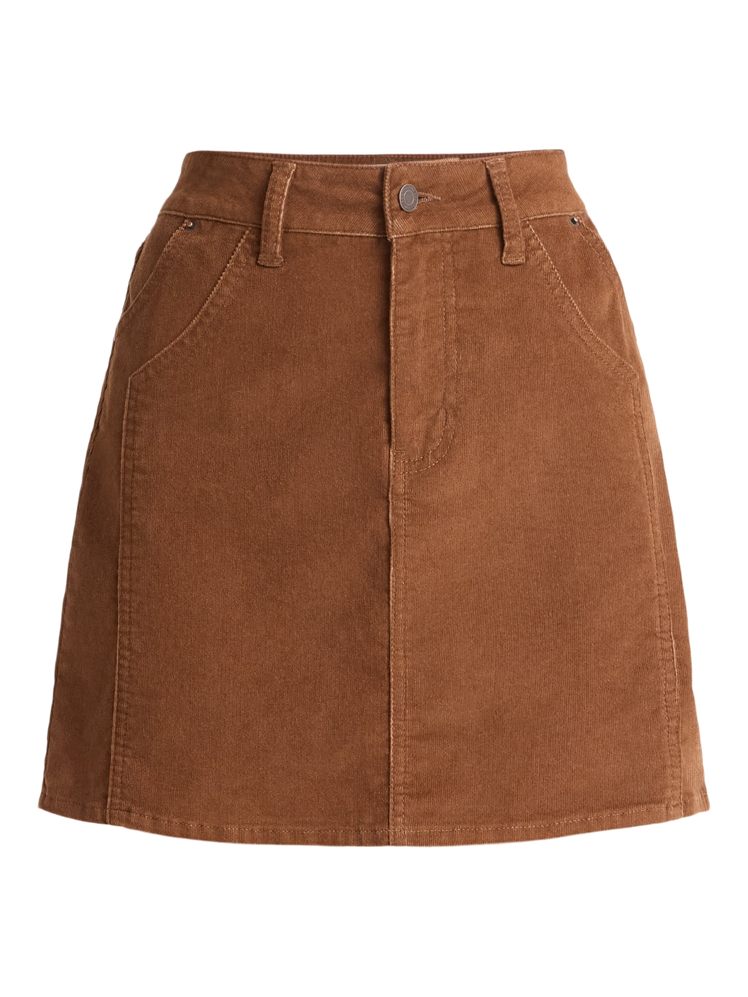 Time and Tru Women's Corduroy Mini Skirt, Sizes 0-20