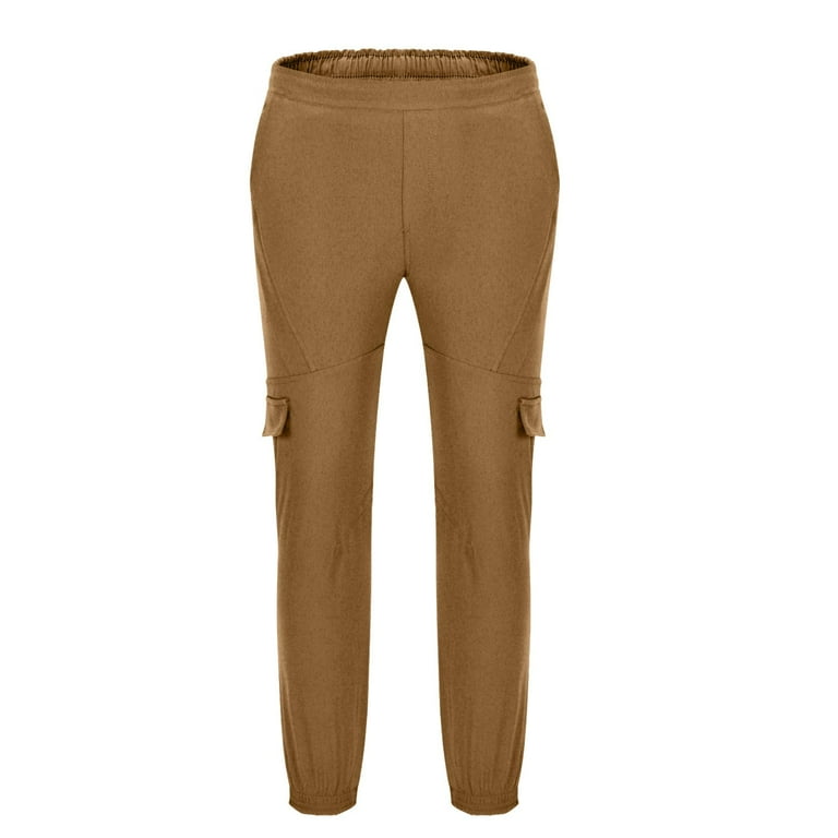 lcziwo Pants for Men Summer Construction Drawstring Casual Pants