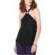 thumbnail image 1 of Camiseta con cuello Halter Michael Kors para mujer color negro talla XS, 1 of 2