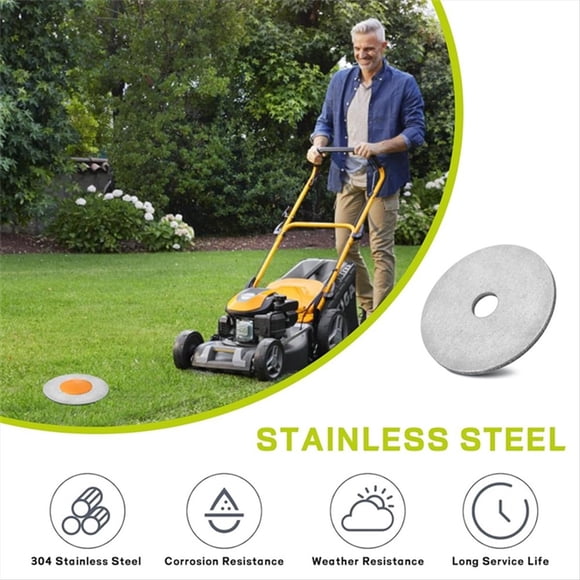 6x Stainless Steel Washers for Low Profile Survey Stakes Property Line Markers,the Visibility of the Survey Maker Stakes