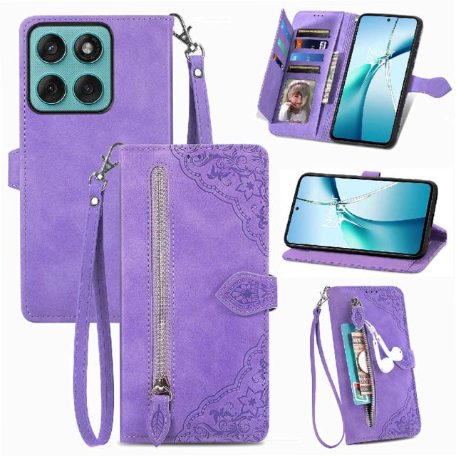 Wallet Case for GANGXUN Motorola Edge 60 with Shockproof, Stylish for Daily and Business Use
