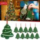 thumbnail image 3 of Gibobby 10 UNIDS Árbol de Navidad Colgante Muñeco de nieve Árbol de Navidad Bolos Colgante Decoraciones para fiestas Colgante pequeño de Navidad(C), 3 of 5