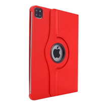 Entronix Rotating Folio Case for iPad Pro 11-inch (2024) 4th Gen M4 PU Leather Smart Cover, Red