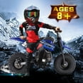 thumbnail image 3 of Kids Mini 50CC Gas Dirt Bike, 2 Stroke Ride on Bike with Off-Road Tire, Shocks, Pull Start, Oil Mixed Required, Support Up to 165lbs,Max Speed 20 MPH,Age 8+, 3 of 5