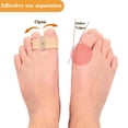 thumbnail image 5 of Toe Straightener-Soft Hammertoe Corrector, Double Orifice Design Big Toe Separator, Suitable for Overlapping(4pcs) - L, 5 of 7