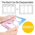 thumbnail image 4 of Yayeee Rocker Switch Wall Plate 1-Gang 4.6"x2.9" Home Decorative Outlet Cover, Pink Gradient, 4 of 6