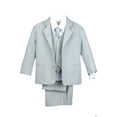 thumbnail image 5 of Altotux Boy Baby Toddler Kid Teen Formal Wedding Party Light Gray Tuxedo Suit S-20, 5 of 8