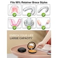 thumbnail image 3 of Étui de Retenue avec Trous de Ventilation, Étui Mince avec Miroir, Compatible avec Invisalign, Étui de Protection de Bouche, 3 of 5