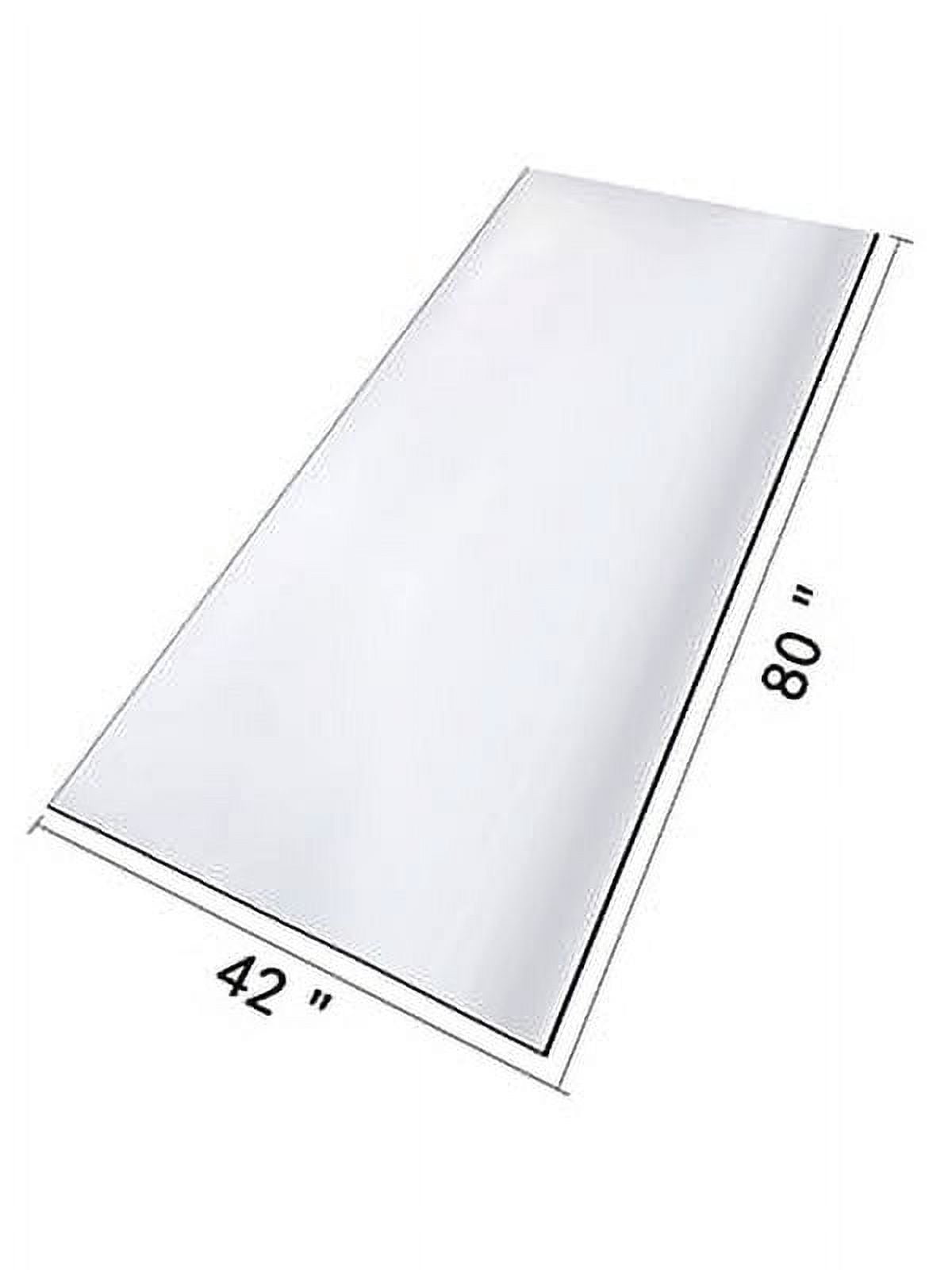 VEVOR 80 x 42 inch Clear Table Cover Protector, 2mm Thick Clear Desk Protector Table Pads, Plastic Tablecloth Table Protector for Dining Room Table