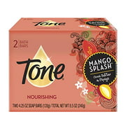Tone Bath Soap Mango Splash With Cocoa Butter And Botanicals 4.5 oz. 2-Count