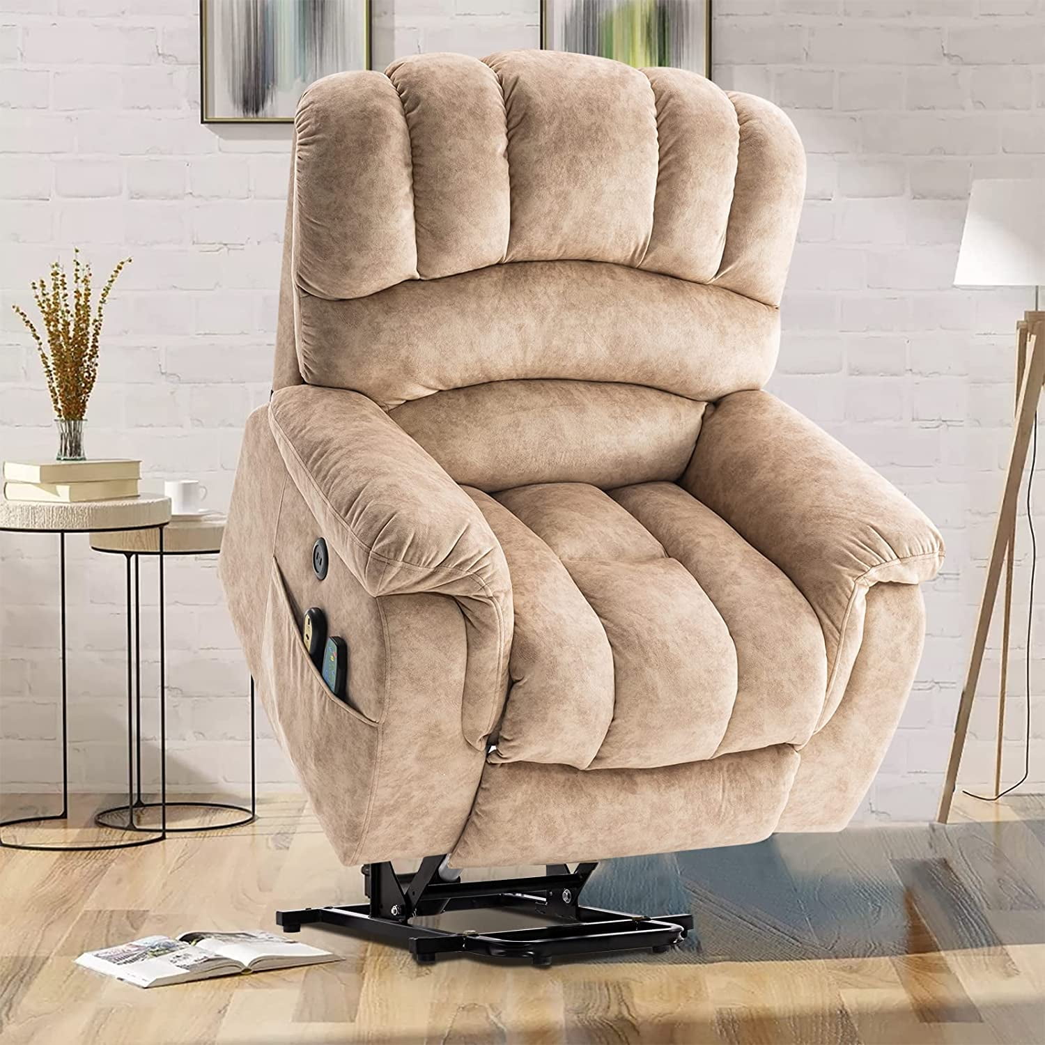 VIVIJASON Heavy Duty and Safety Motion Wide Recliners with Heat