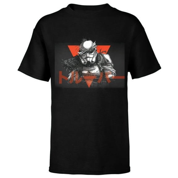 Star Wars: Visions Anime The Duel Japanese Stormtrooper - Short Sleeve T-Shirt for Kids – Customized-Black