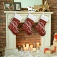 thumbnail image 7 of GZHJMY Christmas Stocking, Personalized Christmas Snowflake Large Candy Stocking Hanging Gift, Xmas Stockings Decoration 1 PCS for Family Holiday Party Ornaments Decor Fireplace, 7 of 7