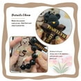 thumbnail image 3 of JNG-Phone Case For MOTO G 5G 2024, Cartoon Waterproof soft case Simplicity protective case Bear bracelet Dirt-resistant Anti-knock silicone cute Black pearl pendant Skin-friendly feel, 3 of 9