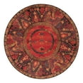 thumbnail image 3 of Unique Loom Outdoor Tribal Collection Area Rug - Quepos (5' 1" Round Multi/Black), 3 of 7
