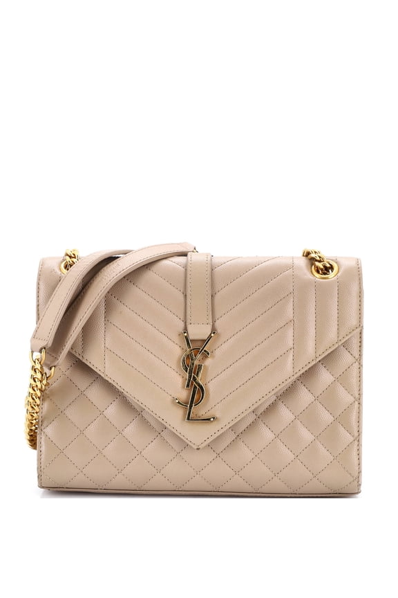 Pre-Owned Classic Monogram Envelope Satchel Mixed Matelasse Leather Medium By Rebag