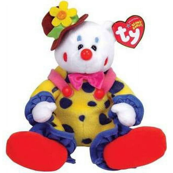 Ty Beanie Babies Juggles The Bear Clown