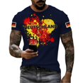 thumbnail image 4 of Women's Germany Football Graphic T-Shirt, Men's Soccer Graphic T-Shirt, Casual Short Sleeve Sports Top for Workout for Soccer Tournament 2026 Navy Size: L, 4 of 4