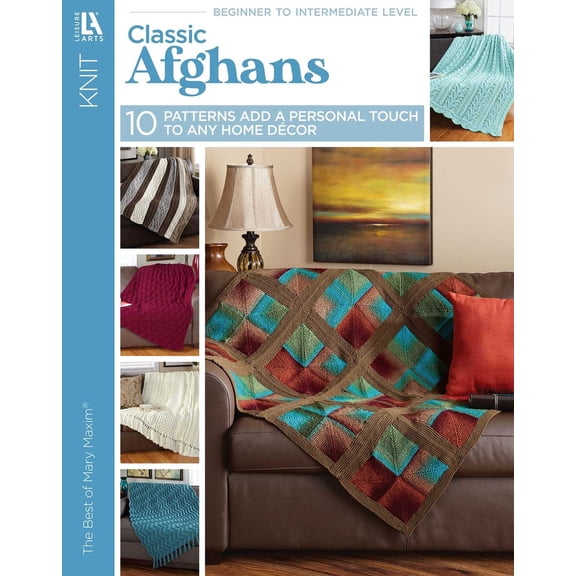 Pre-Owned Knit Classic Afghans: 10 Patterns Add a Personal Touch to Any Home Decor (Paperback) 1464754373 9781464754371