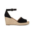 thumbnail image 2 of Style & Co. Womens Seleene Faux Suede Open Toe Wedge Sandals, 2 of 5
