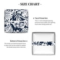 thumbnail image 5 of Lsque Hawaiian Style Printed Tissue Box Cover Holder, Facial Paper Organizer Dispenser,Square with Bottom Belt, PVC Leather Decorative Organizer, 5 of 8