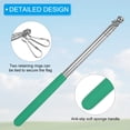 thumbnail image 3 of Unique Bargains 4 Feet Telescopic Handheld Flagpoles, Extendable Portable Guide Flag Pole with 2 Clips, Green 4 Pack, 3 of 7