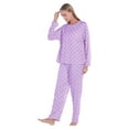 thumbnail image 6 of EFINNY Women's Pajama Set Long Sleeve Sleepwear Polka-Dotted Nightwear Soft Pjs Lounger Sets,S-XXL, 6 of 10