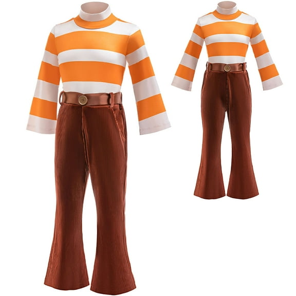 Kids Emotion Costume Outfits Halloween Anxiety Anger Cartoon Cosplay Dress up, Size for 4-5Y