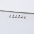 thumbnail image 4 of ZS 20g Crystal Nose Stud Piercing Nose Bone/L Shaped/Nose Screw Nostril Piercing, 4 of 4