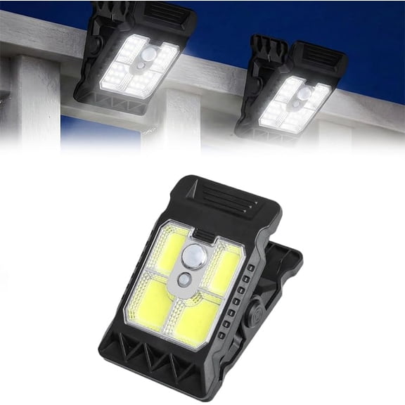 2026 Ultra-Bright 118-LED Solar Motion Light for Outdoor Security, Solar Clip Light with Motion Sensor, Waterproof Portable Solar Powered Light for Fence Patio Yard