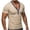 Beige, variant on Summer Tops for Men Deep V Neck Short Sleeve Loose Comfy Stretchy Tee Shirts Casual Daily Wear Tshirts